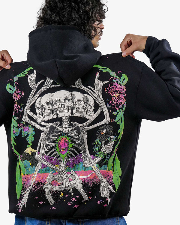 Hypnosis - Black Oversized Hoodie