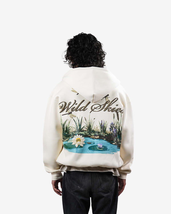 Wild Skies - Off-White Oversized Zipper Hoodie