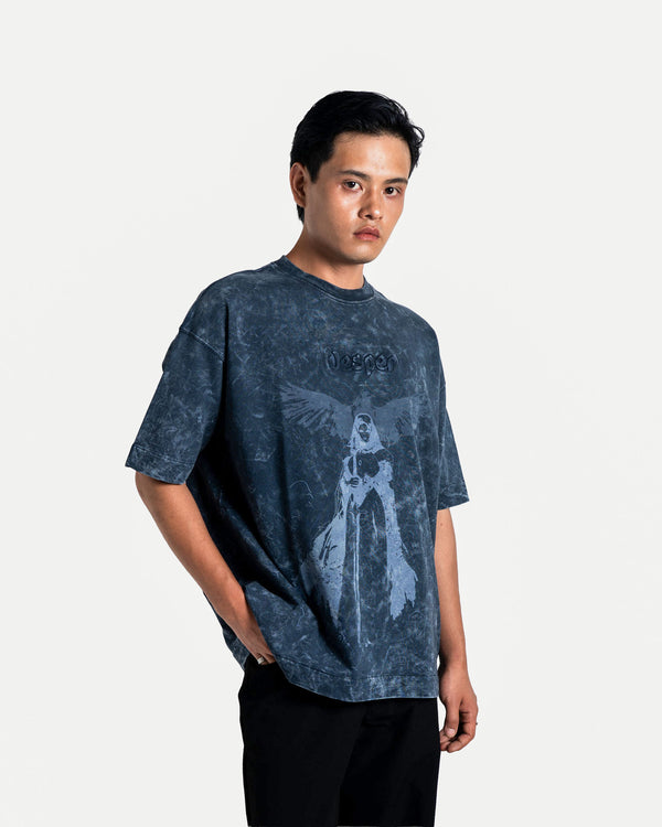 Vesper – Faded Washed Navy Oversized T-shirt