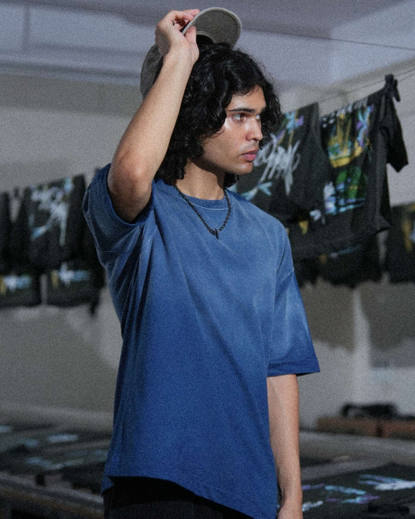 THE BARES - INDIGO WASHED T-SHIRT