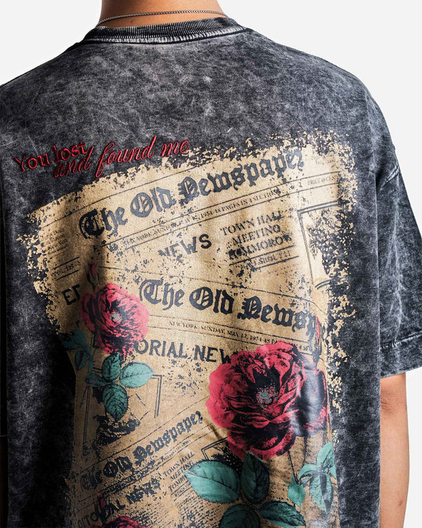 Love Me More - Black Washed Oversized T-shirt