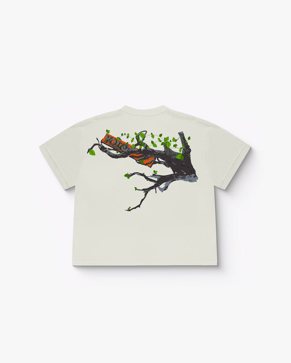 YOLO Branch Tee - Off White Oversized T-Shirt